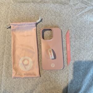 Blush Loopy Case with Cancer Awareness Loop for iPhone 13 Pro